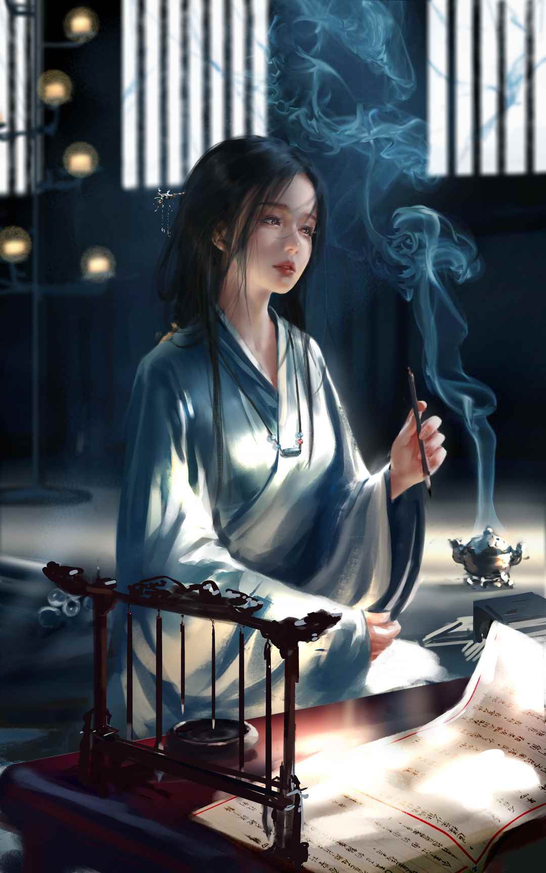 图片[5]-WLOP鬼刀二次元插画图集合集打包下载1454PV 59GB-美了么