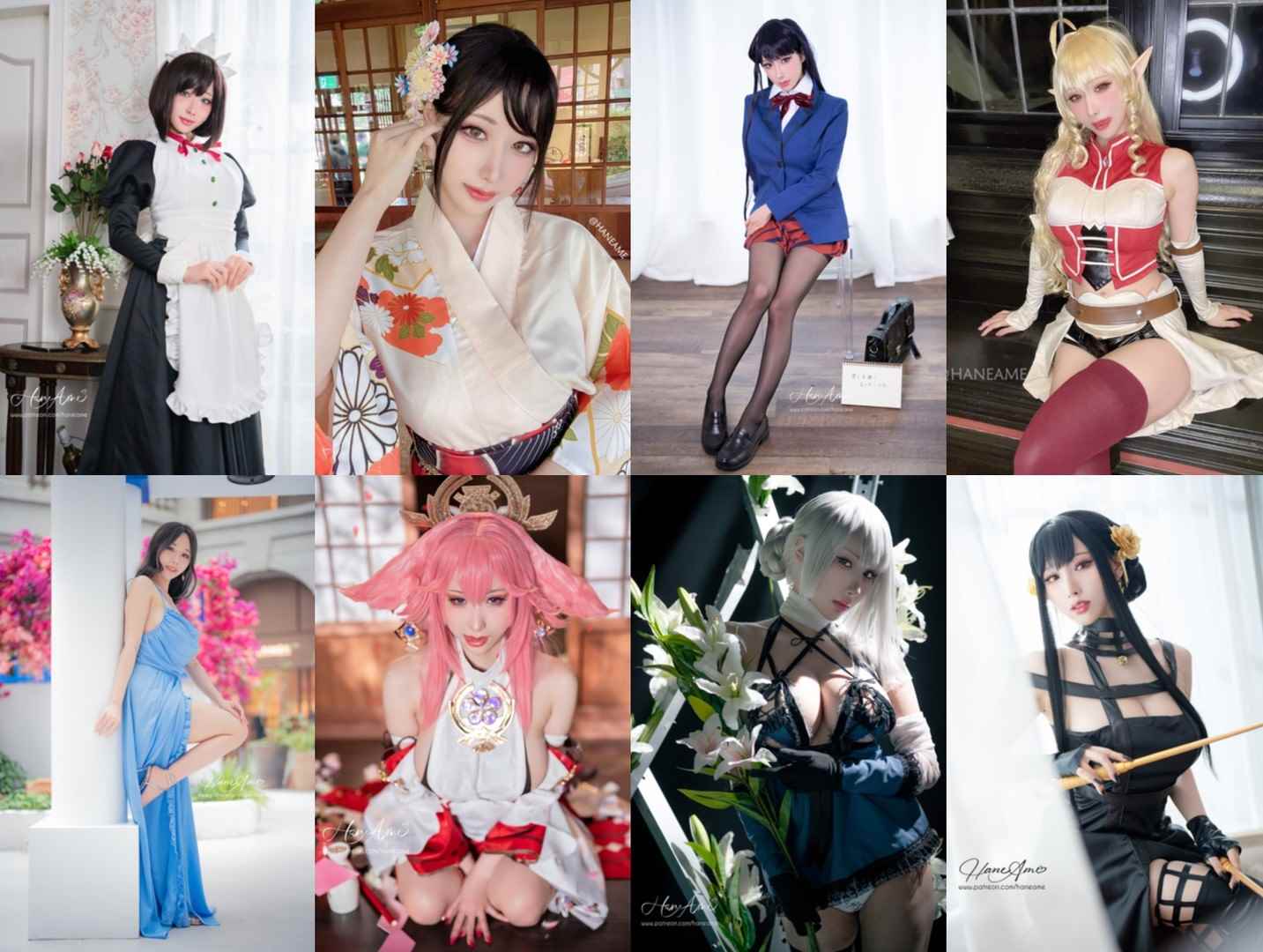 HaneAme雨波美女写真图集打包下载324套 88GB-美了么